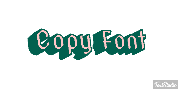 Copy Font Text effect