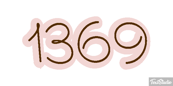 1369 Text effect
