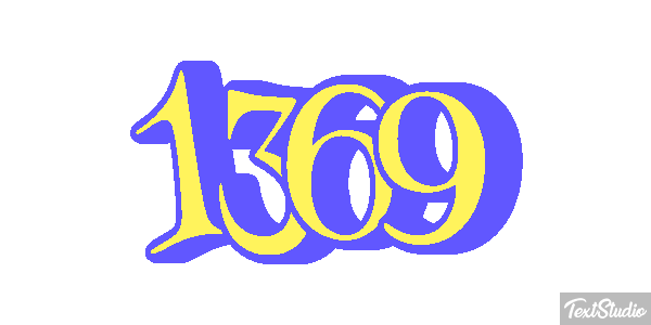 1369 Text effect