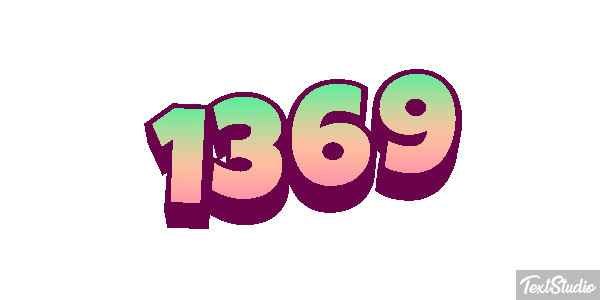 1369 Text effect