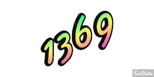 1369 Text effect