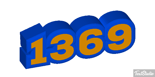 1369 Text effect