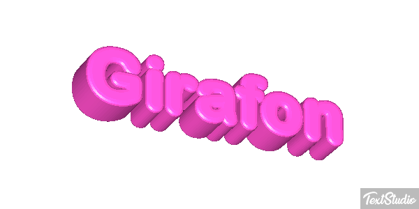 Girafon Effet de texte