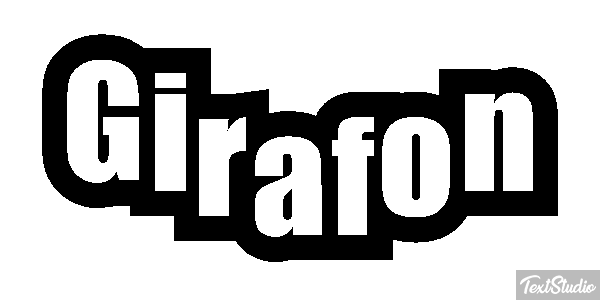 Girafon Effet de texte