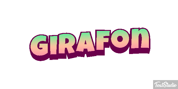 Girafon Effet de texte