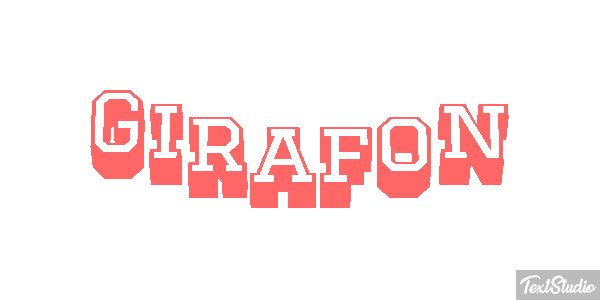 Girafon Effet de texte