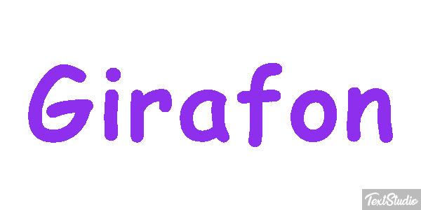 Girafon Effet de texte
