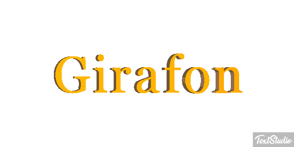 Girafon Effet de texte