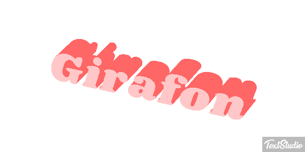 Girafon Effet de texte