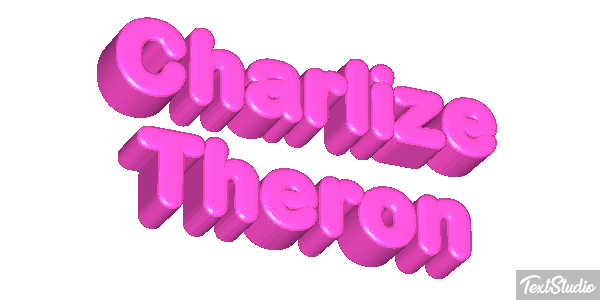 Charlize Theron Text effect