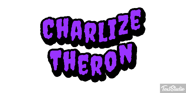 Charlize Theron Text effect