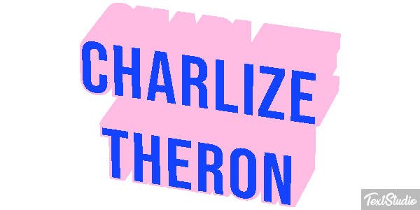 Charlize Theron Text effect