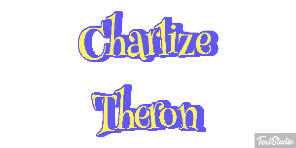 Charlize Theron Text effect