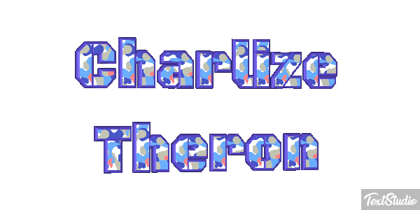Charlize Theron Text effect
