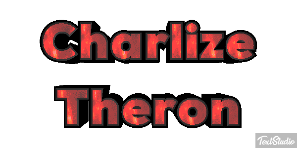 Charlize Theron Text effect
