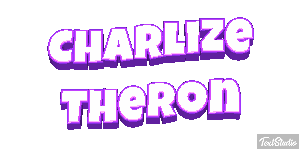 Charlize Theron Text effect