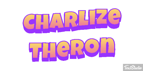 Charlize Theron Text effect