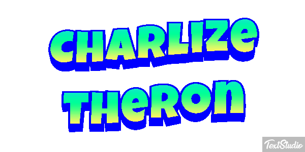 Charlize Theron Text effect