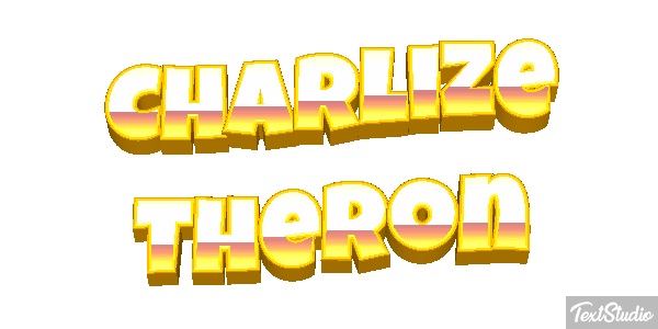 Charlize Theron Text effect