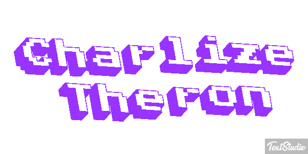 Charlize Theron Text effect