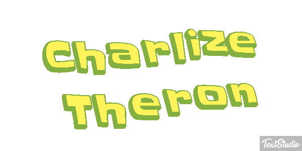 Charlize Theron Text effect