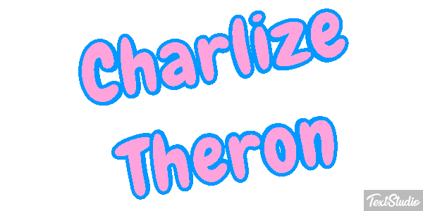 Charlize Theron Text effect