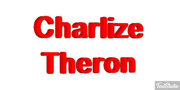 Charlize Theron Text effect