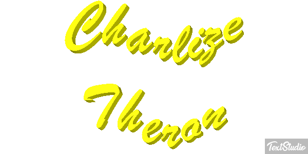 Charlize Theron Text effect