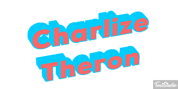 Charlize Theron Text effect