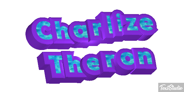 Charlize Theron Text effect