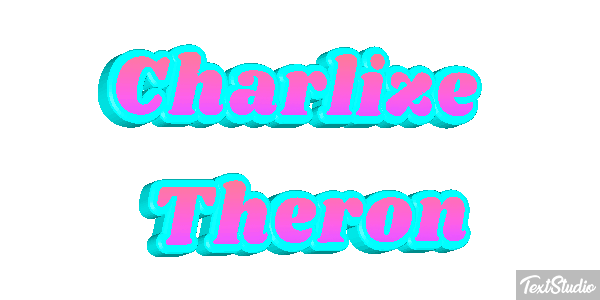 Charlize Theron Text effect