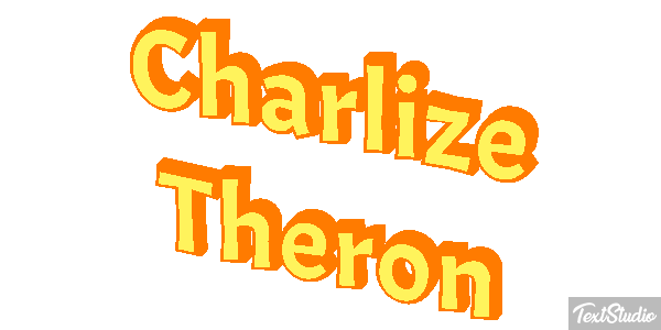 Charlize Theron Text effect