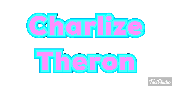 Charlize Theron Text effect