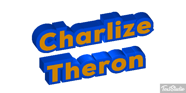 Charlize Theron Text effect
