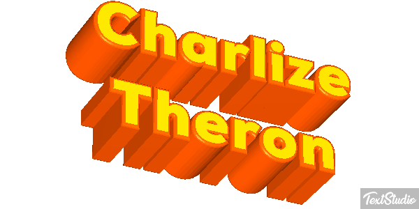 Charlize Theron Text effect