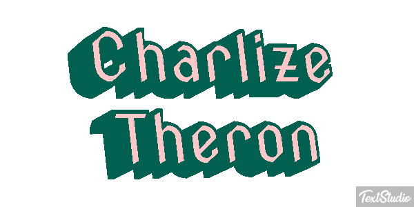 Charlize Theron Text effect