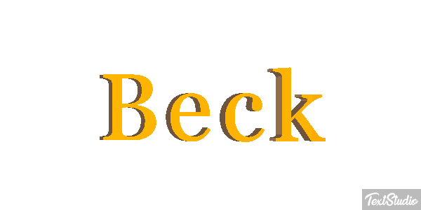 Beck Effet de texte