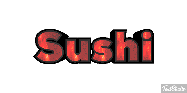 Sushi Text effect