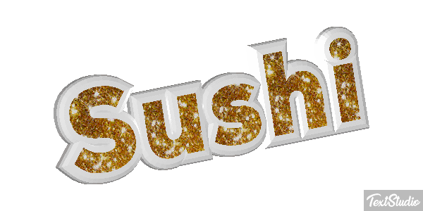 Sushi Text effect