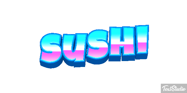 Sushi Text effect