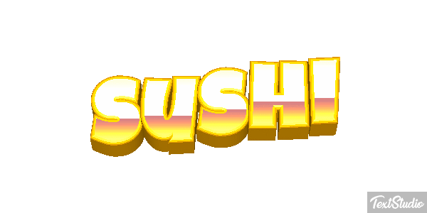 Sushi Text effect