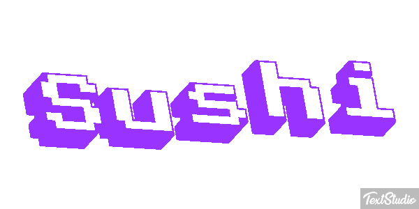 Sushi Text effect