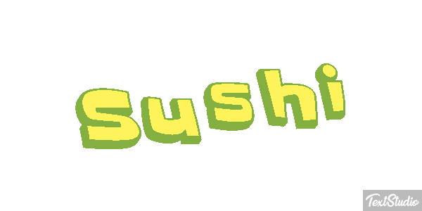 Sushi Text effect