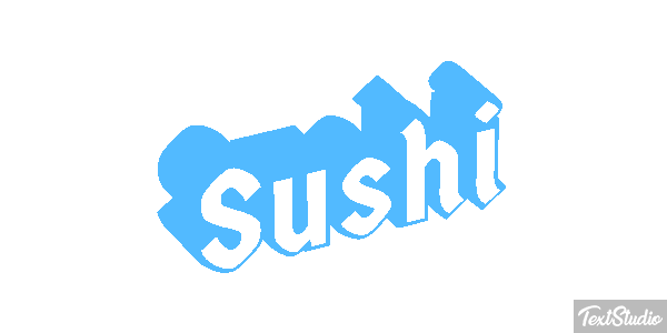 Sushi Text effect