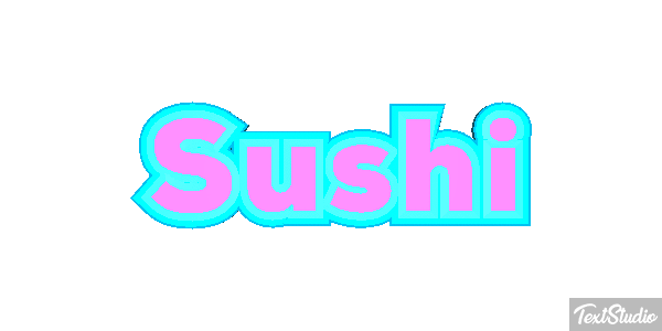 Sushi Text effect