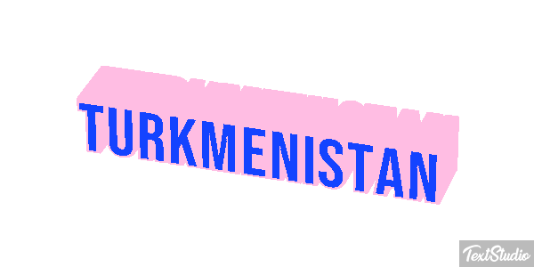 Turkmenistan Text effect