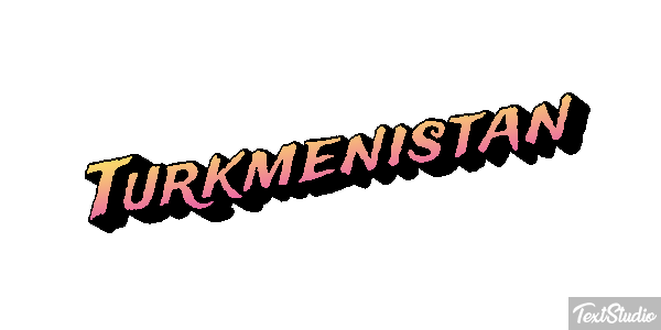 Turkmenistan Text effect