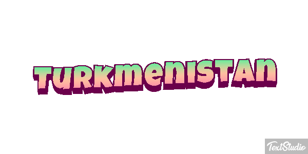 Turkmenistan Text effect