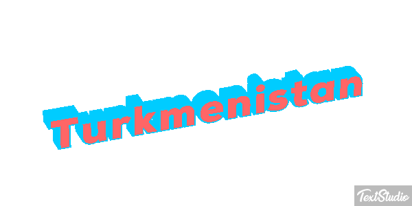 Turkmenistan Text effect