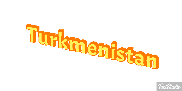 Turkmenistan Text effect